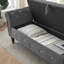 Banc de rangement en velours Larain-1869841122