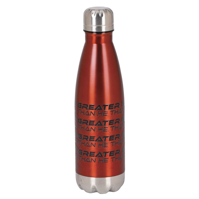 Water Bottle Greater Is He 17 Oz