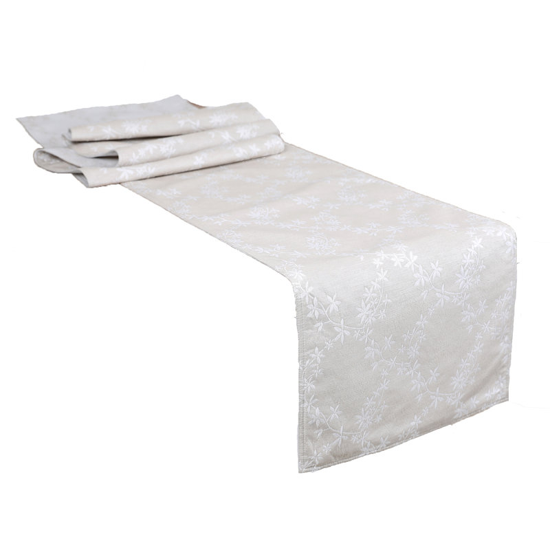 Chemin de table floria Giard, Beige
