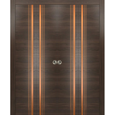 1010 Solid + Manufactured Wood Paneled without Installation Hardware Kit Bi-Fold Door