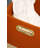 Orange, Large Size Leather Storage Basket - Modern Decorative Organizer For Living Room Toys, Bedroom Clothes, Hotel And Airbnb Luxury Decor - Waterproof & Stain-Resistant High-End Storage Bin-74053199