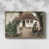 Toile naturelle avec cadre flottant