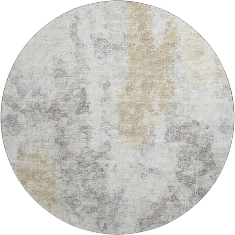 Premium Machine Washable Driessen AMF68 Moody Rug, Round 8'