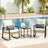 2 - Person Patio Rocking Outdoor Conversation Bistro Sets with Cushions and Coffee Table