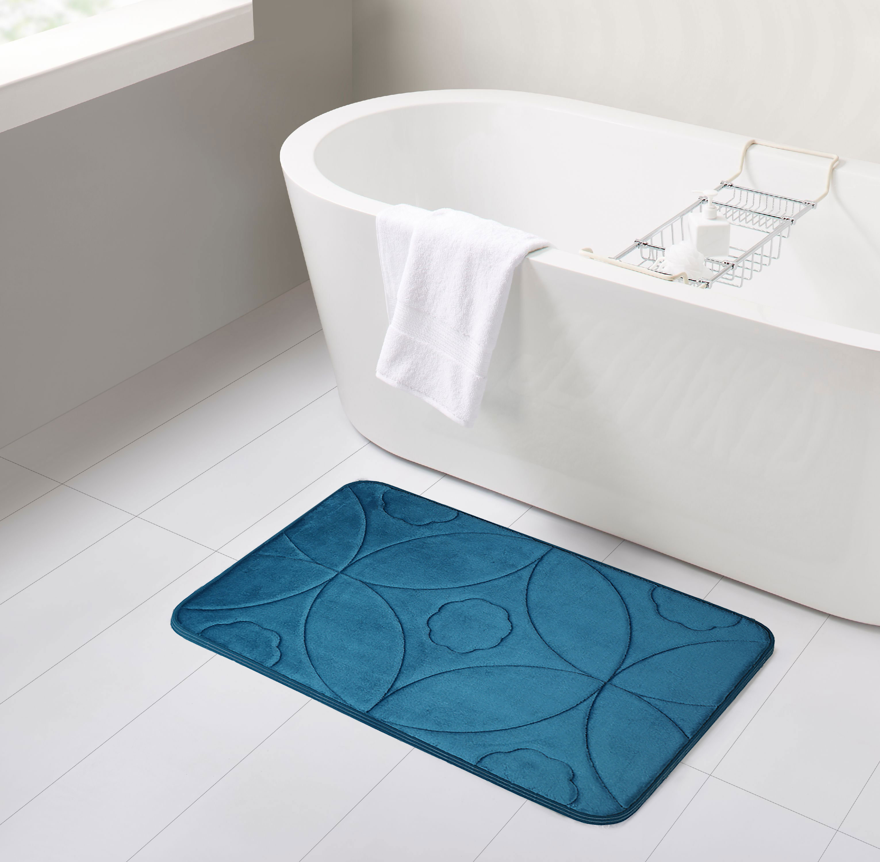 Swift Home Pattern Memory Foam Bath Rug & Reviews - Wayfair Canada
