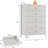 Fluted Dresser for Bedroom 42.9" Tall, 5-Drawer Wood Dresser for Bedroom, Modern Chest of Drawers, Storage Organizer Cabinet for Living Room, Hallway, Entryway-1612844975