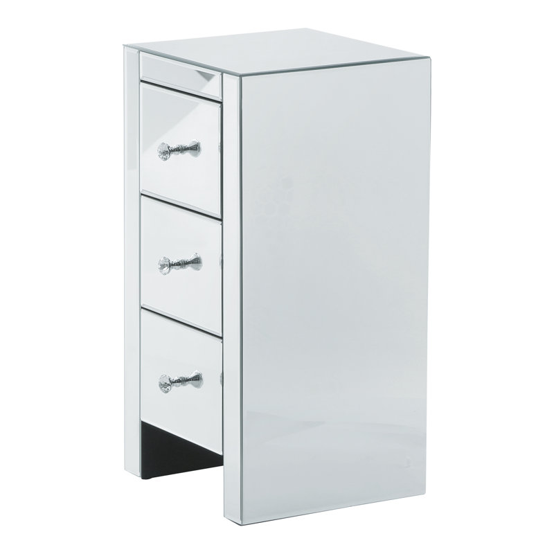 Portalia 30cm W Bedside Table, 60cm H x  30cm W x 30cm D
