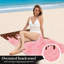 1 serviette de plage rose crème glacée, avec une bruine de chocolat et des paillettes colorées dans un design ludique. Grande microfibre, idéale pour la baignade, les voyages, les voyages et le plaisir.