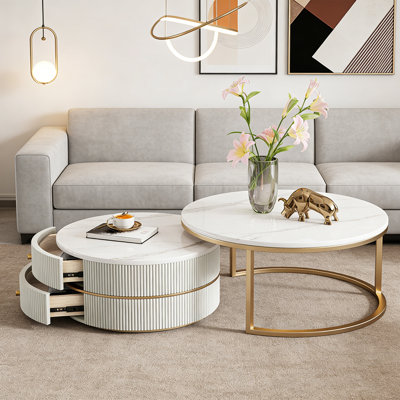 2 tables basses avec rangement