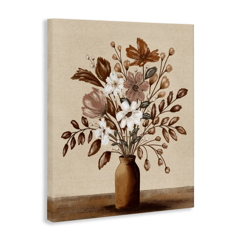 Toile vase moka, design par Kristen Dalpiaz, H 20 po x l 16 po