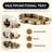 Golden Bathroom Accessories Set