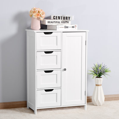 White Bathroom Storage Cabinet by Lark Manor