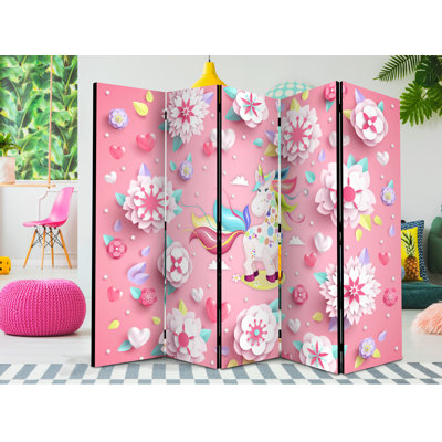 Katlyn 172cm H Folding Room Divider