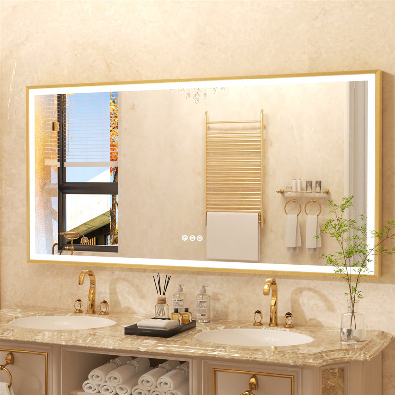 Throssell Aluminium Rectangle Wall Mirror, 60 cm x 120 cm