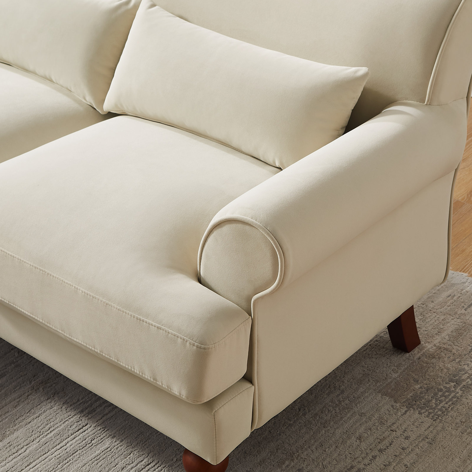 Upholstered Sofa, Kelly Green Velvet