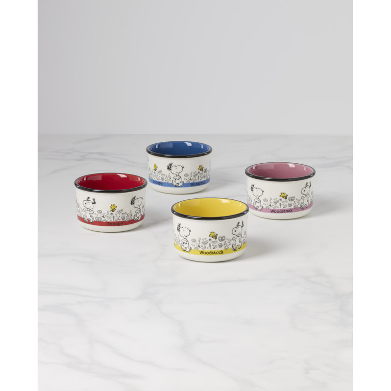 Lenox Chef Snoopy Snack Bowls, Set of 4