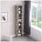 8-Layer Adjustable Shelf Ultra-Thin Bookshelf With Wavy Border Design, Ideal For High And Narrow Spaces In Home Offices-1193971836