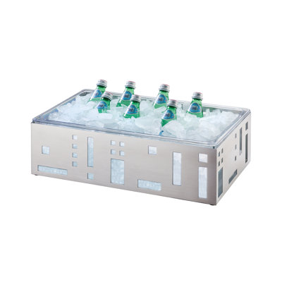 Boîtier carré en glace avec plateau transparent