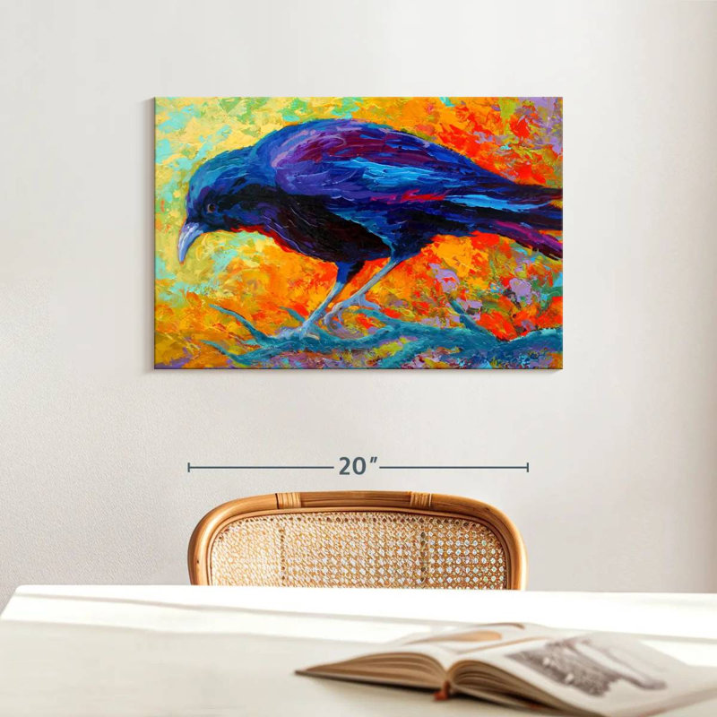 Crow IV, 16" H x 24" W