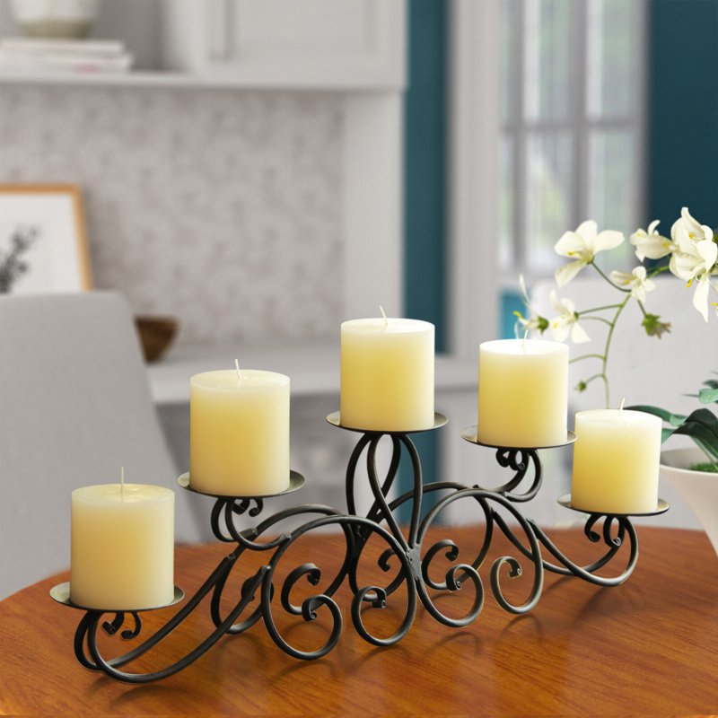 6.6'' H Metal Fireplace Candelabra