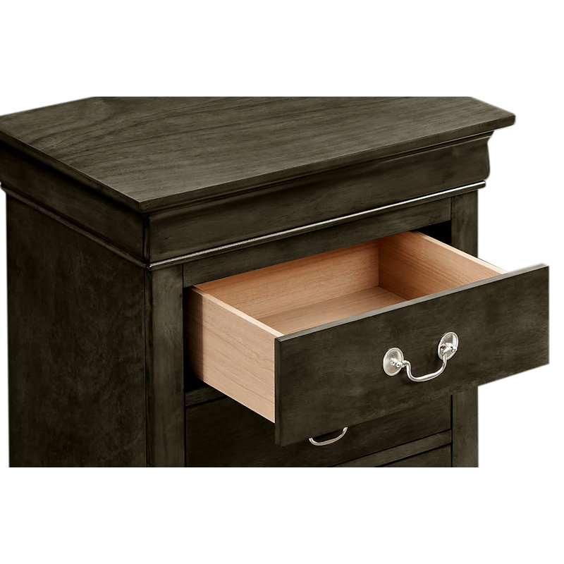 Commode 6 tiroirs Elegant Traditional, Gris