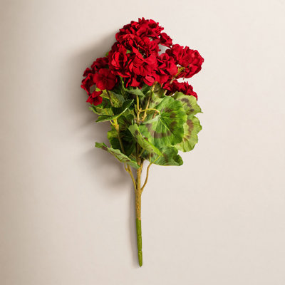 18" Artificial Geranium Bush