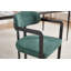 Ensemble de 2 chaises de salle à manger modernes rembourrées avec pieds en métal noir Boucle-121093507