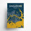 Carte de la ville de Singapour, impression-326668691-326668702
