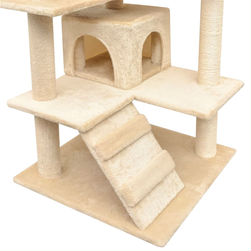 Amerina Cat Tree, 67 cm x 67 cm x 125 cm, Beige