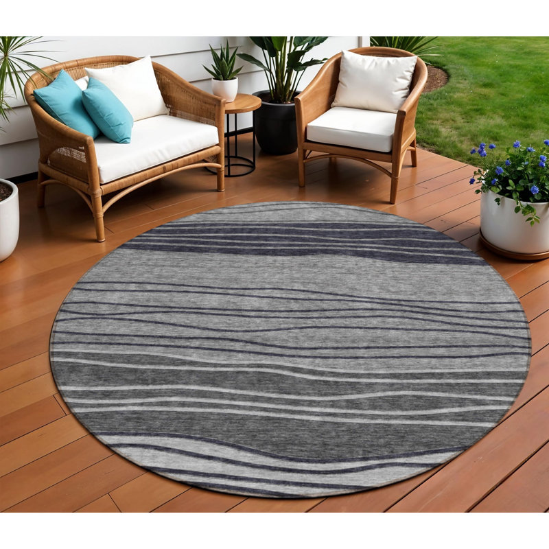 Tapis gris anthracite 8 po