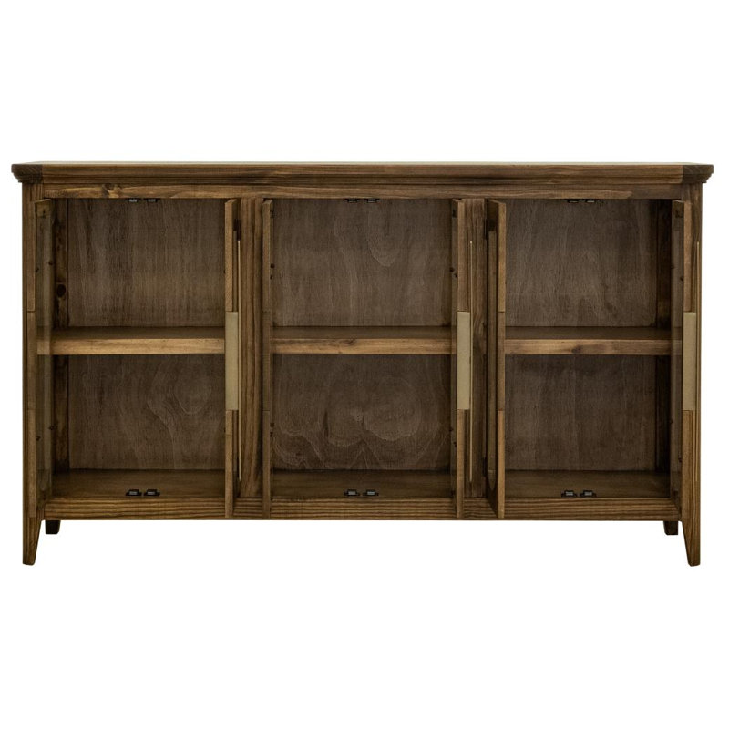 Console Hainesport 6 portes, Brun