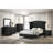 Glam Upholstered Bed Button-Tufting Wing Back Headboard Button Tufted Bedroom Furniture Wood Metal Fabric-1505944808
