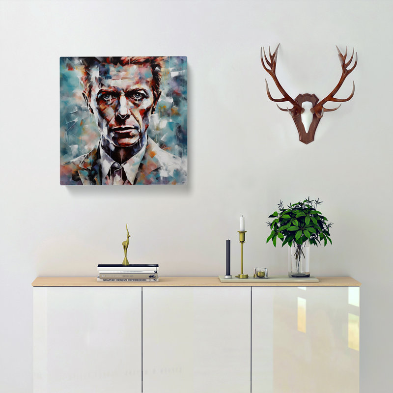 David Bowie Abstract - Wrapped Canvas