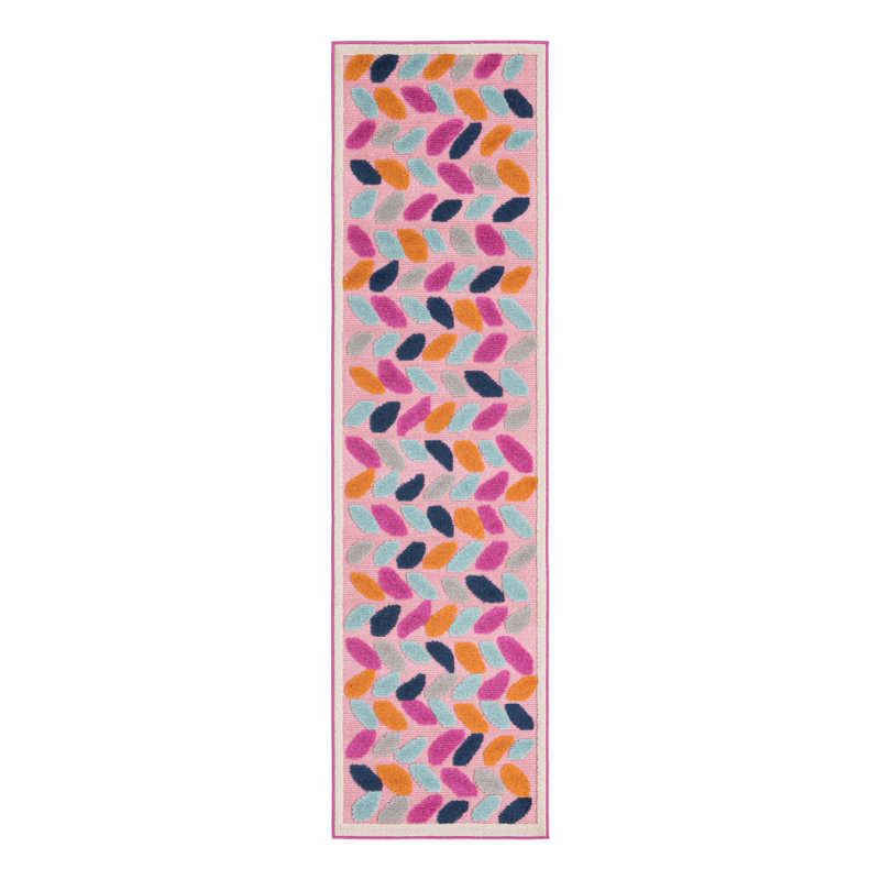 Chevron Indoor / Outdoor Rug, Runner 2' x 8'