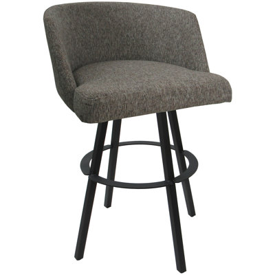Tabouret de bar pivotant en métal Karimah