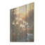 «Green Snowdrops», coucher de soleil d'hiver - «Snowdrops», art sur bois de pin naturel-42451794