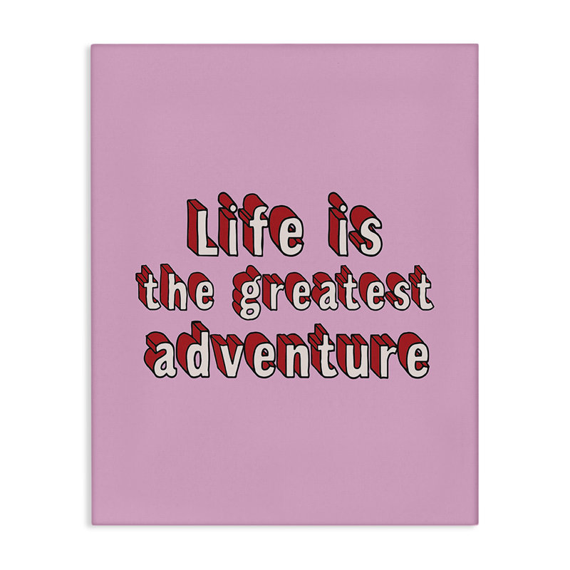 «Greatest Adventure on Pink» par Louise Carey, H 30 po x l 24 po