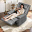 80cm Wide Wall Recliner Home Theatre Recliner with Massager-2102194904