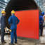 Welding Screen with Frame, 6' x 8' Welding Curtain Screen, Flame-Resistant Vinyl Welding Protection Screen