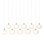 Ume 10 - Light Kitchen Island Geometric Pendant