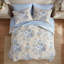 de literie pour grand lit 1 pièce, microfibre douce, motif floral rétro, confort toute l'année