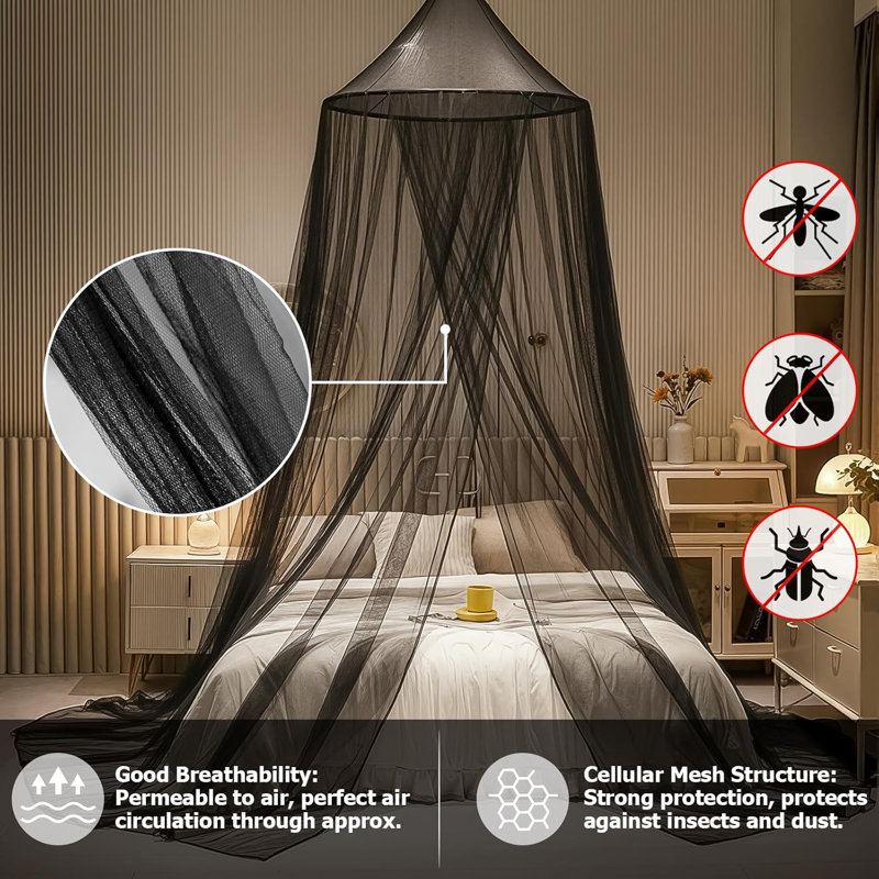 Auvent de lit avec lumières, auvent de lit avec étoiles lumineuses, rideaux de lit à baldaquin pour lit simple à très grand