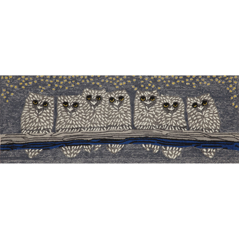 Ikuhiro Modern & Contemporary Synthetic Water Resistant Kitchen Mat, 24" W x 60" L