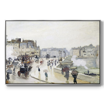 Le pont neuf, 1872 - reproduction sur toile avec cadre flottant