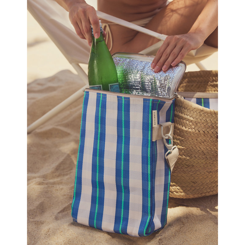 Nylon recyclé: sac isotherme pour boissons - La Mer Blue Neon