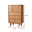 Commode d'appoint antique 5 tiroirs en bois de cerisier massif