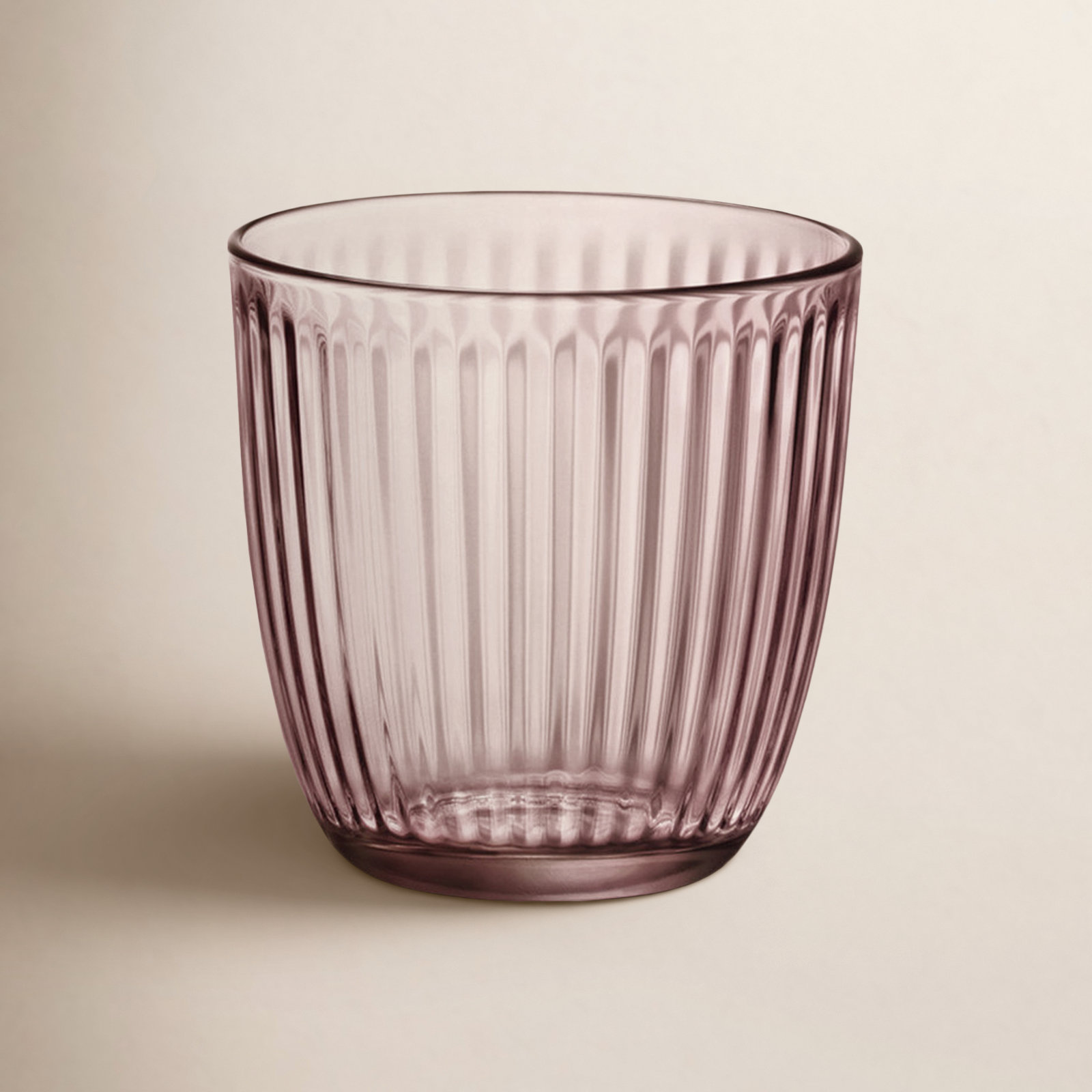 Line Water Drinking Glasses, 9.75 oz., Pink