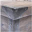 Foyer d'extérieur carré en béton H 24 po x l 32 po avec grain de bois, 40 000 BTU, réservoir intérieur