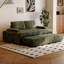 Coussin de canapé modulaire en polyester vert