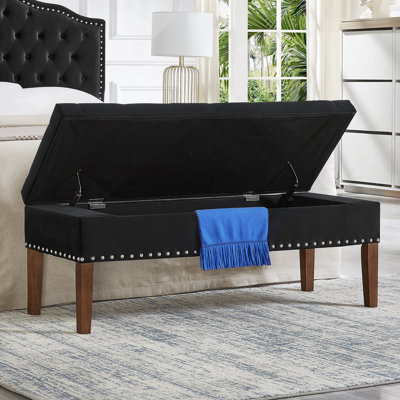 Banc capitonné avec rangement
